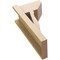 Ekena Millwork 8-in W x 12-in D x 24-in H Funston Slat Rough Cedar Woodgrain TimberThane Outlooker, Primed Tan OUTUR080X12X24FST24RCPR - alternate 5